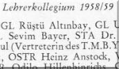 Ahmet Arpad - Lehrer 1958